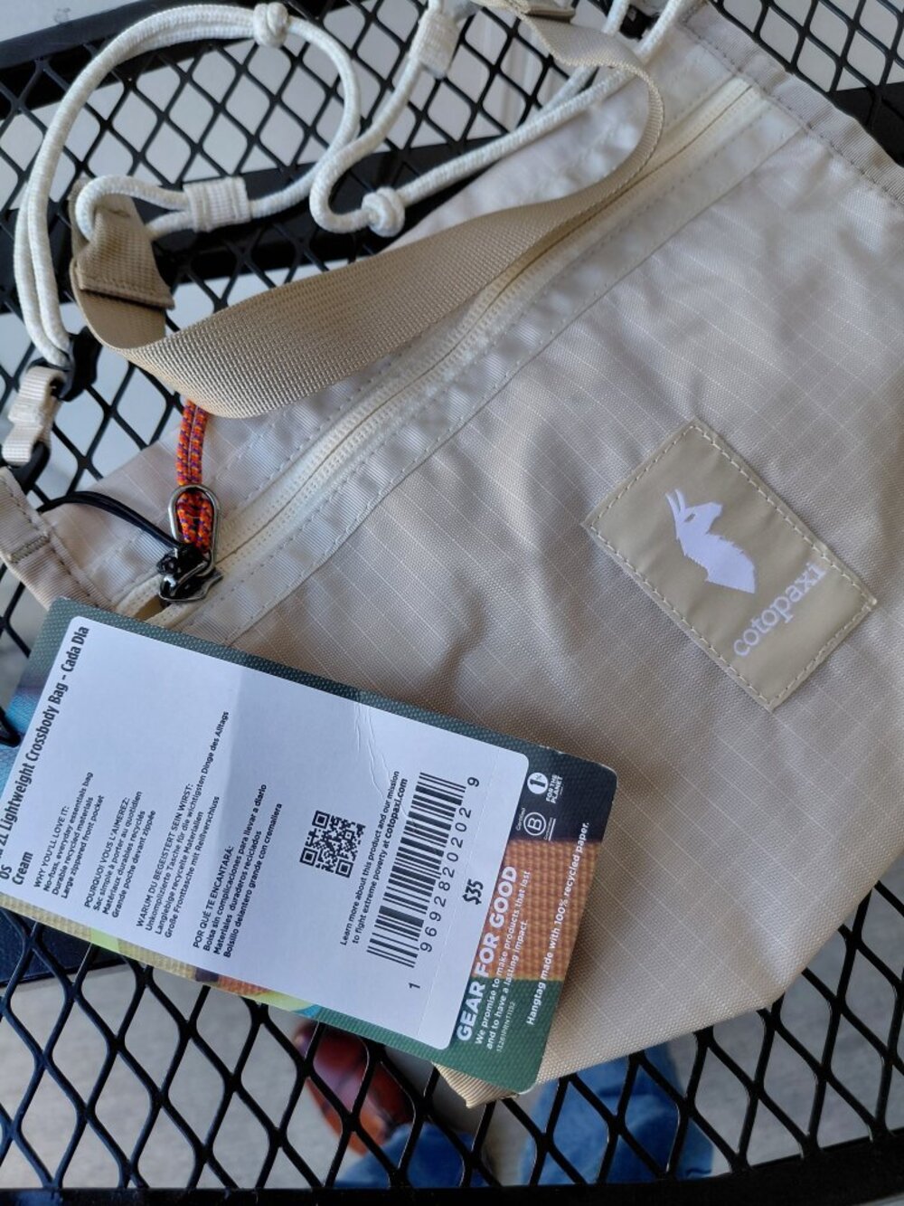 Cotopaxi Lightweight Crossbody Bag Cream Everyday Hiking Travel Bag NWT - Picture 2 of 6